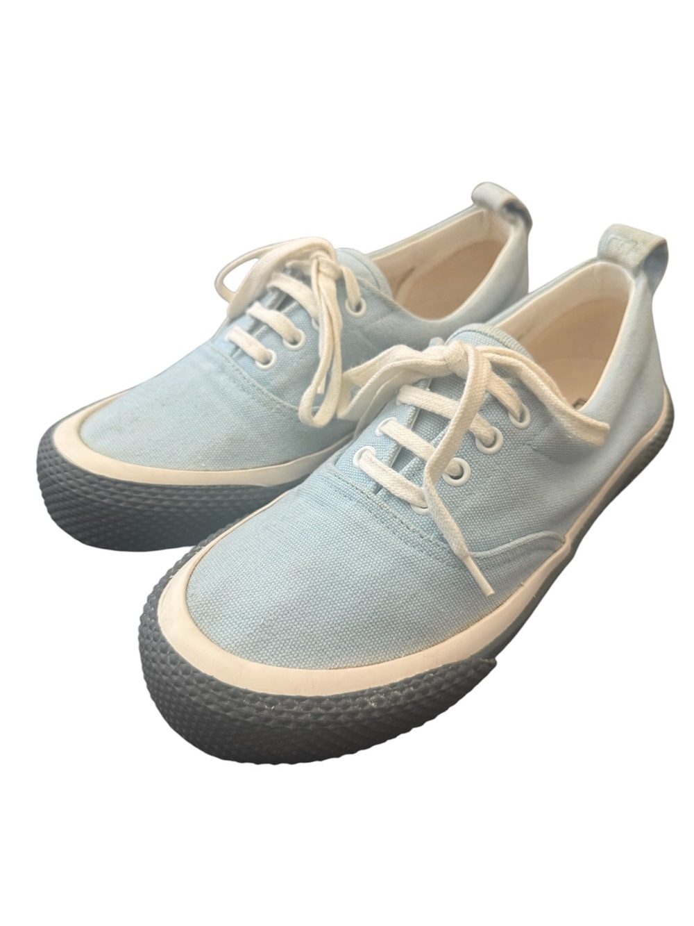 Celine Canvas 180° Low Top Sneakers Light Blue Lace-Up Size 40 (US M7, W9)